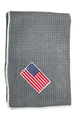 Joseph Elliott USA Embroidered Flag 18" X 18" Micro Fiber Towels -CaddiesShack Sales Store je9