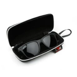 Tour Gear Polarized Sunglasses - Matte Black -CaddiesShack Sales Store tg120552 polarized sunglasses case open 2